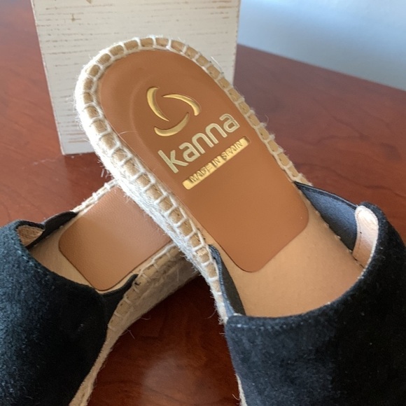 KANNA Open Heel Espadrille Style Shoes - Picture 2 of 6